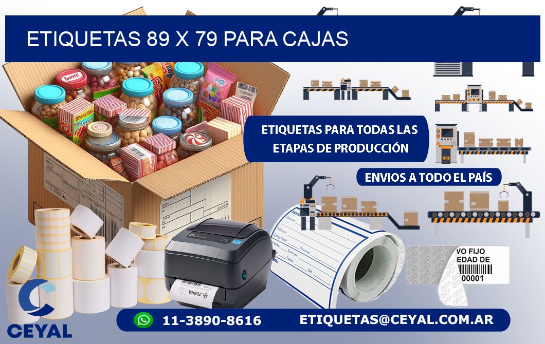 ETIQUETAS 89 x 79 PARA CAJAS