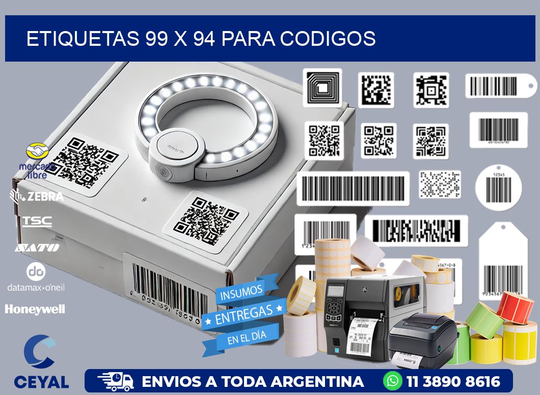 ETIQUETAS 99 x 94 PARA CODIGOS