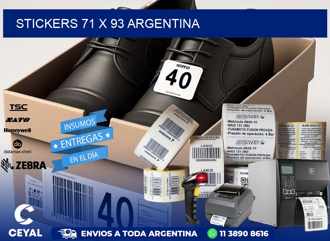 STICKERS 71 x 93 ARGENTINA