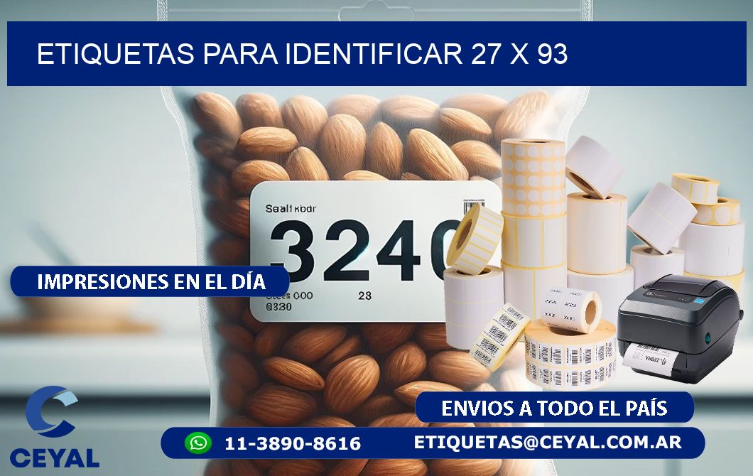 etiquetas para identificar 27 x 93