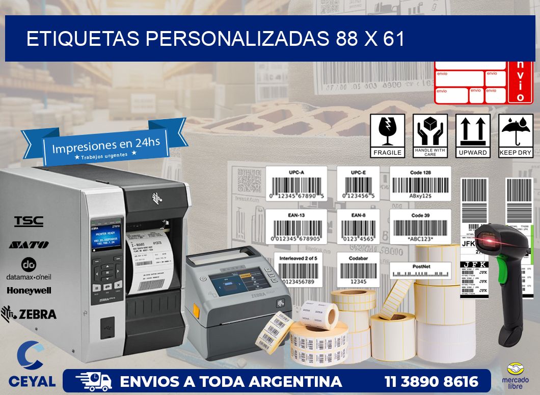 etiquetas personalizadas 88 x 61