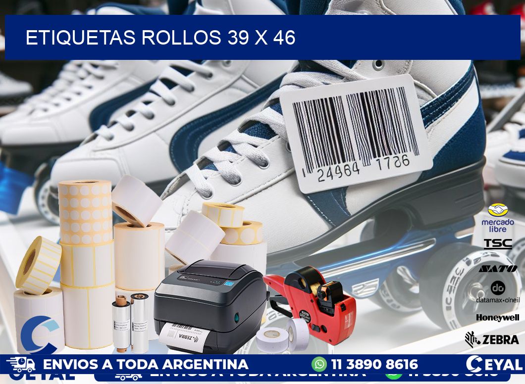 etiquetas rollos 39 x 46