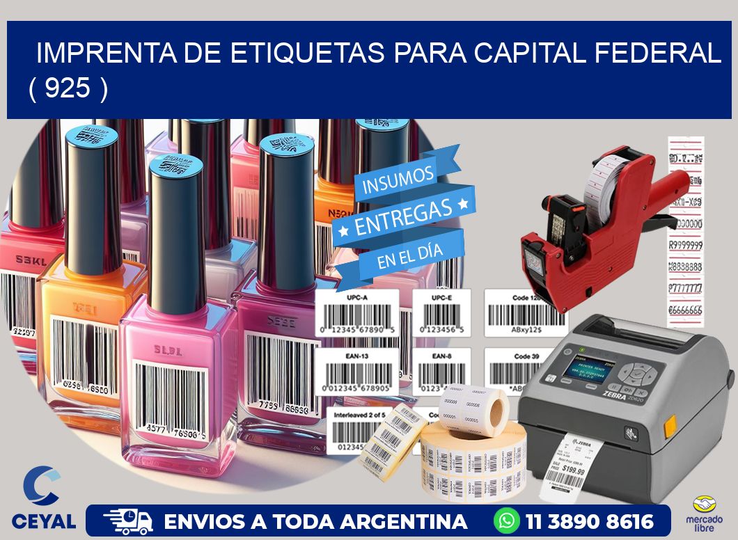 imprenta de etiquetas para capital federal  ( 925 )