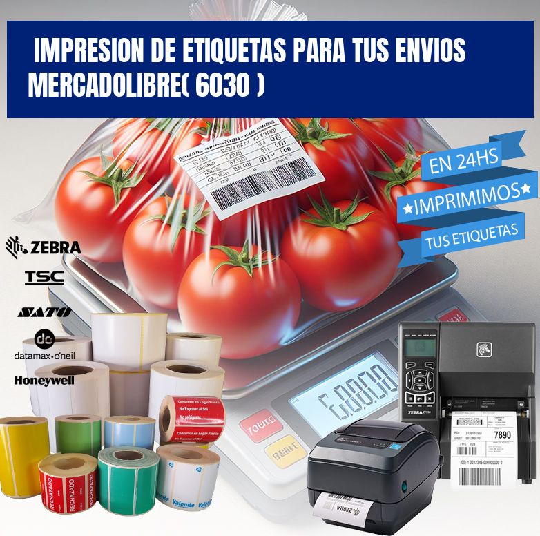 impresion de etiquetas para tus envios mercadolibre( 6030 )