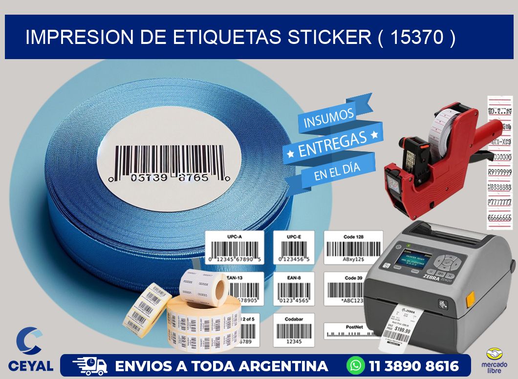 impresion de etiquetas sticker ( 15370 )