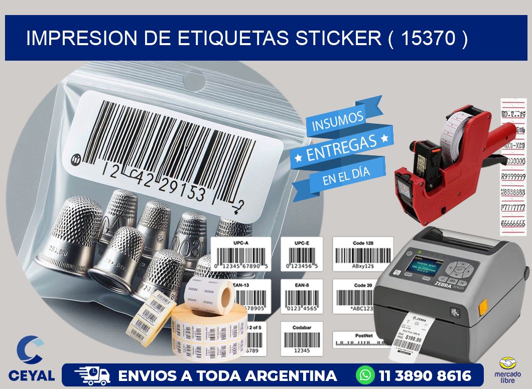 impresion de etiquetas sticker ( 15370 )