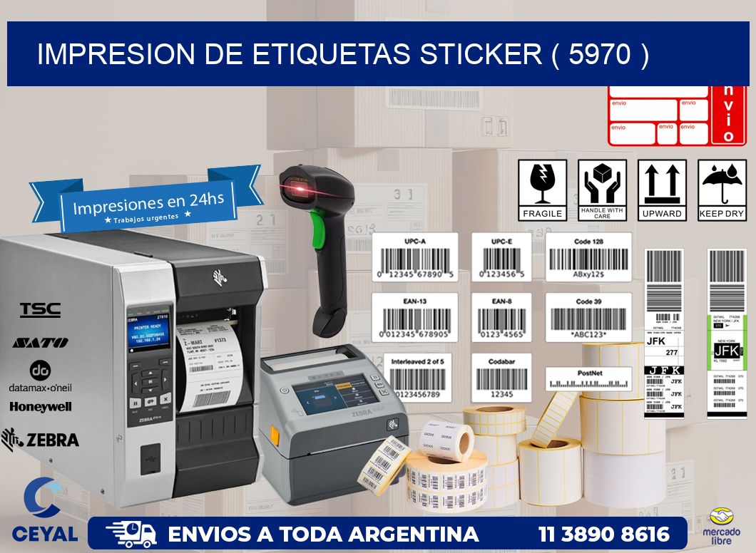 impresion de etiquetas sticker ( 5970 )