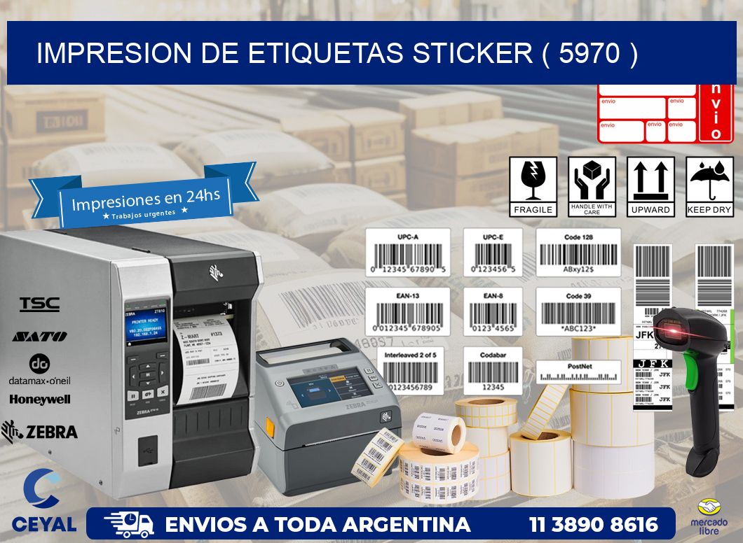 impresion de etiquetas sticker ( 5970 )