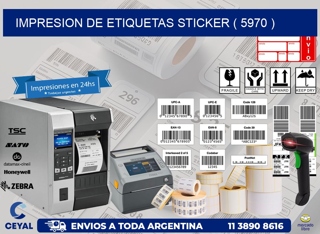 impresion de etiquetas sticker ( 5970 )