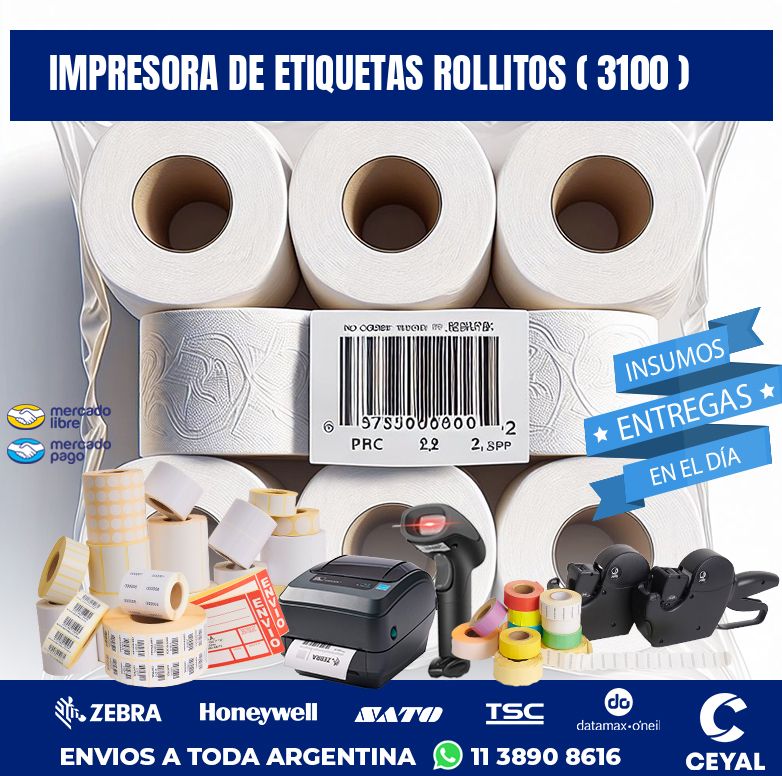 impresora de etiquetas rollitos ( 3100 )