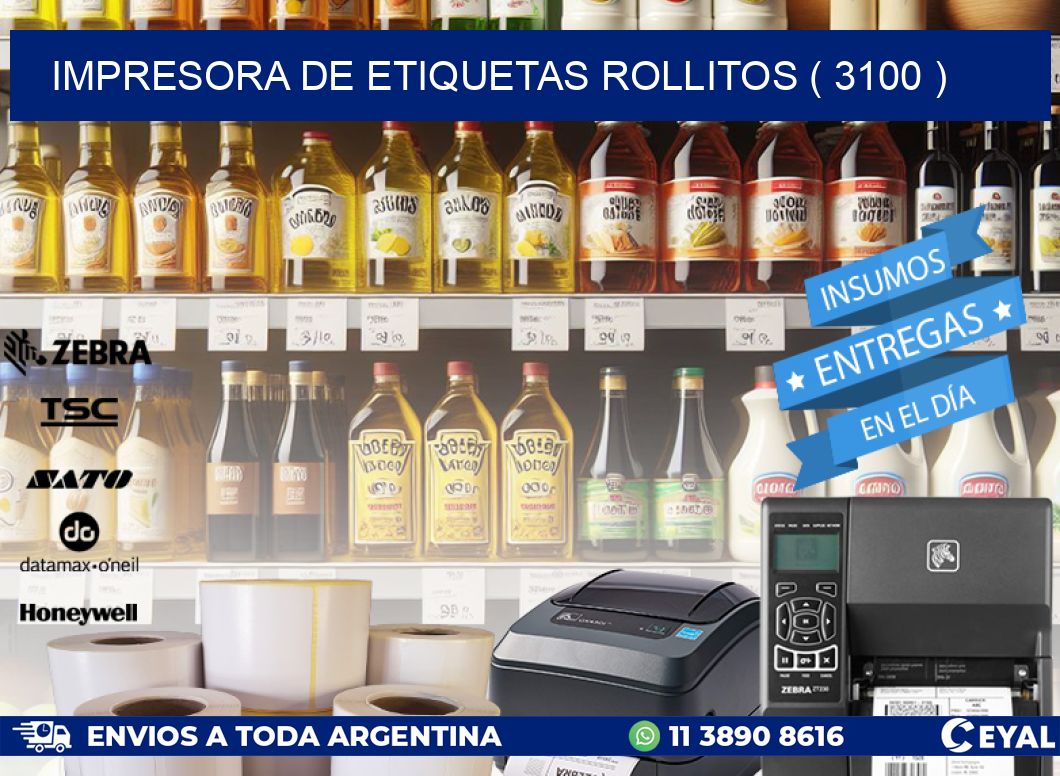 impresora de etiquetas rollitos ( 3100 )