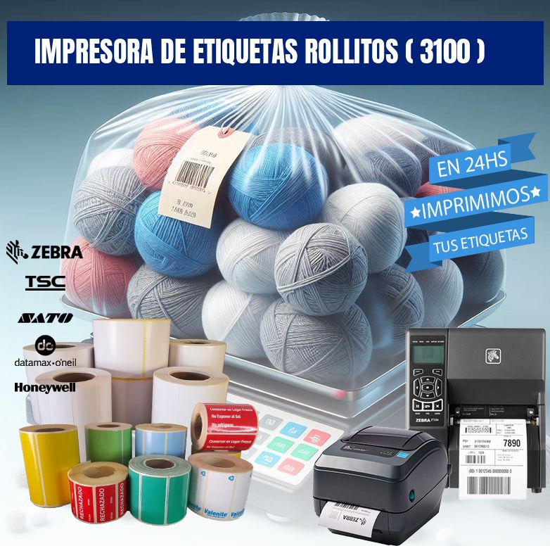 impresora de etiquetas rollitos ( 3100 )