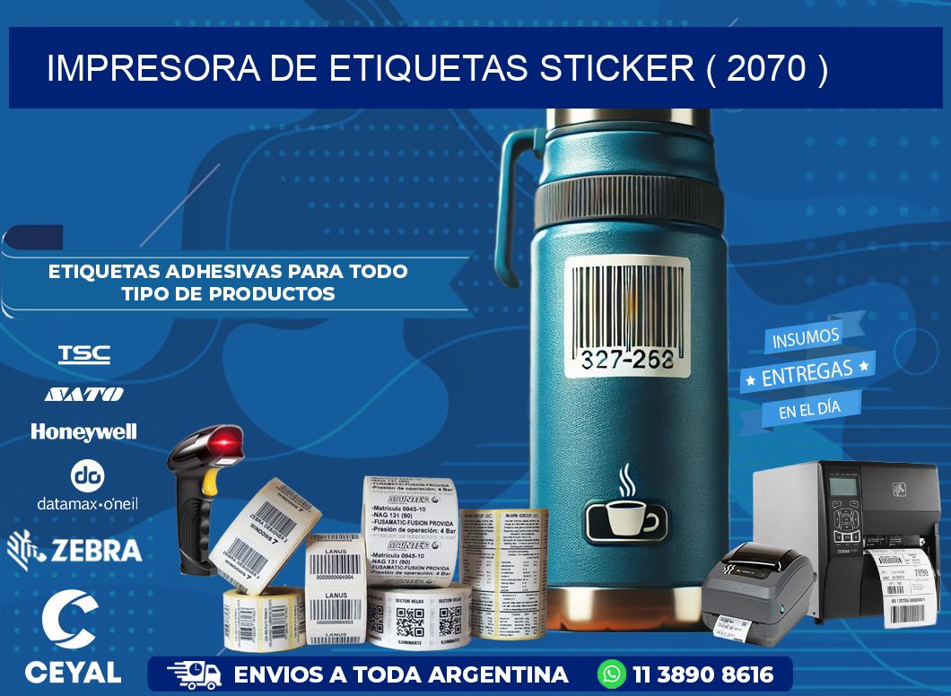 impresora de etiquetas sticker ( 2070 )