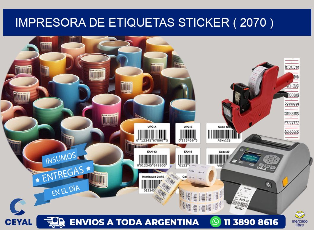 impresora de etiquetas sticker ( 2070 )