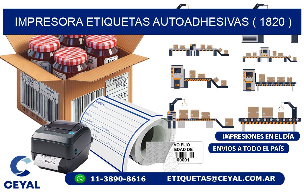 impresora etiquetas autoadhesivas ( 1820 )