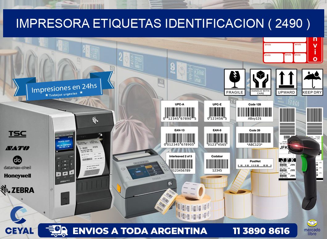 impresora etiquetas identificacion ( 2490 )