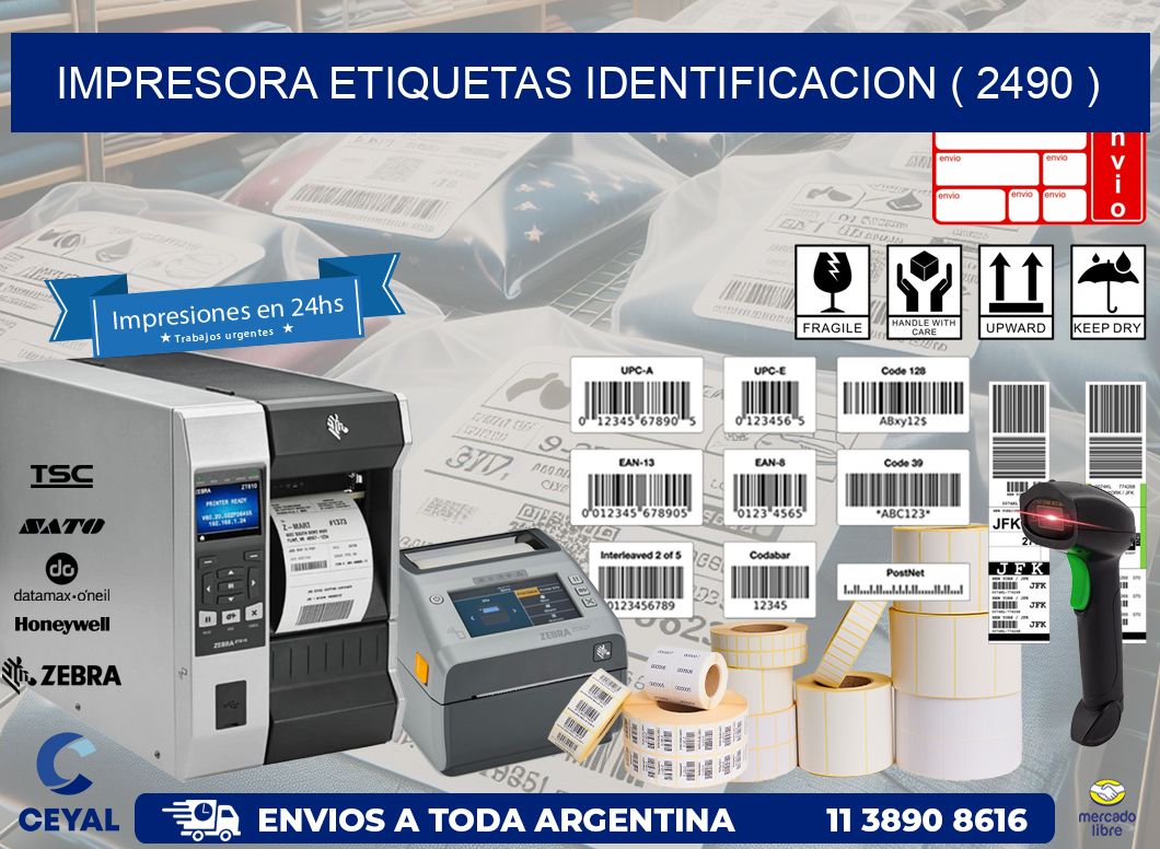 impresora etiquetas identificacion ( 2490 )