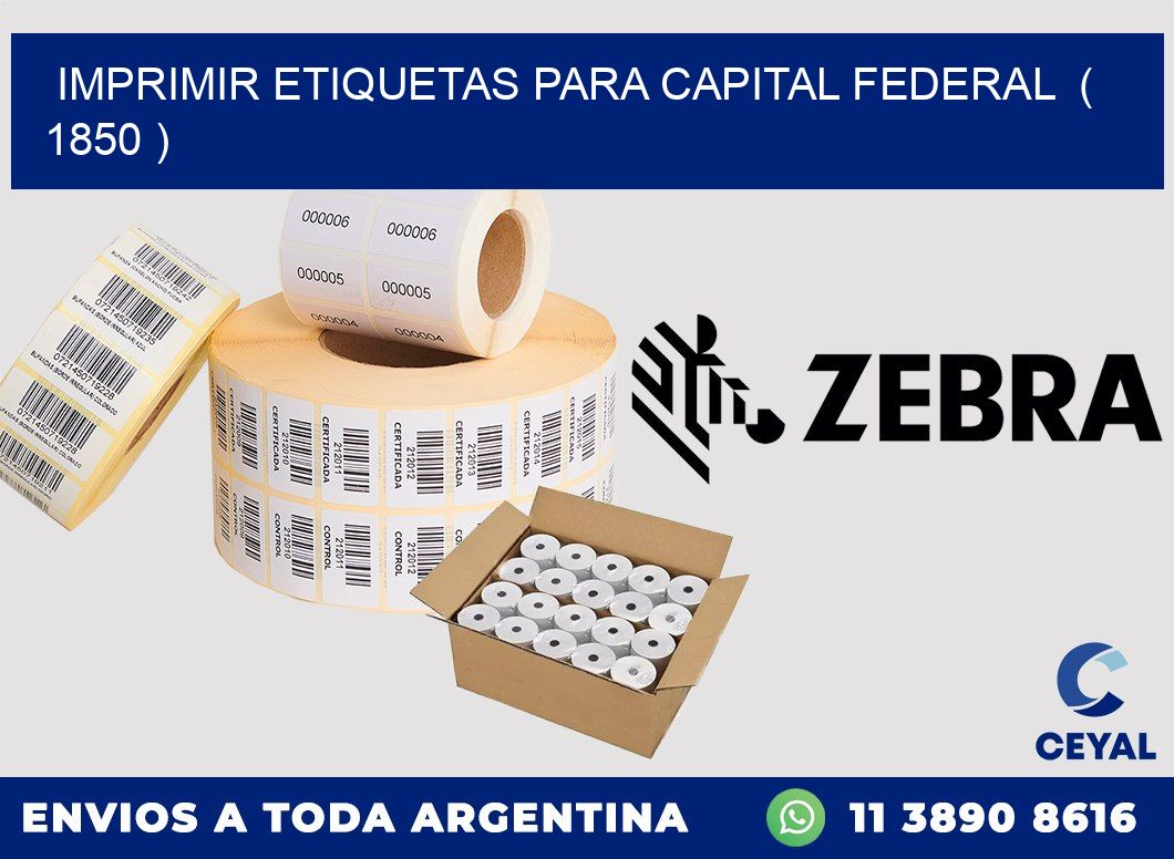 imprimir etiquetas para capital federal  ( 1850 )