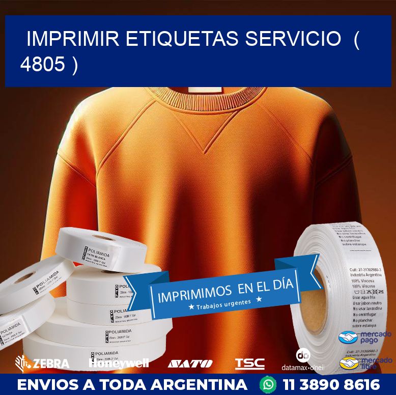 imprimir etiquetas servicio  ( 4805 )