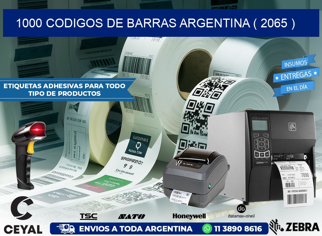 1000 codigos de barras argentina ( 2065 )