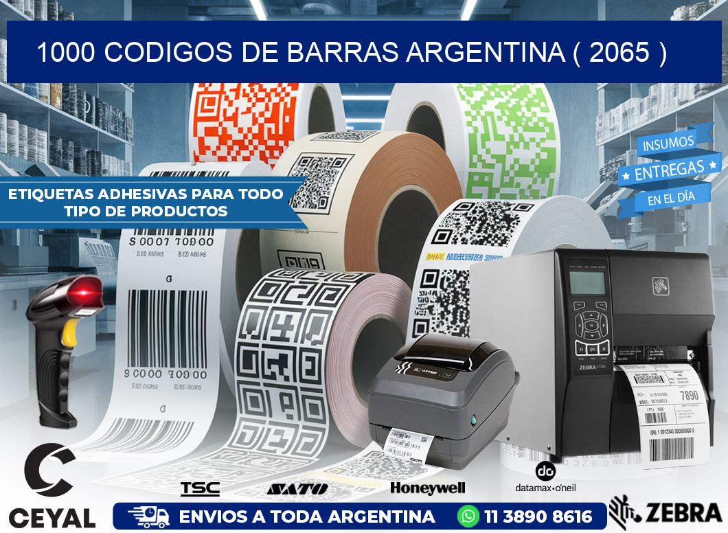 1000 codigos de barras argentina ( 2065 )