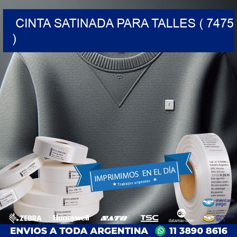 CINTA SATINADA PARA TALLES ( 7475 )