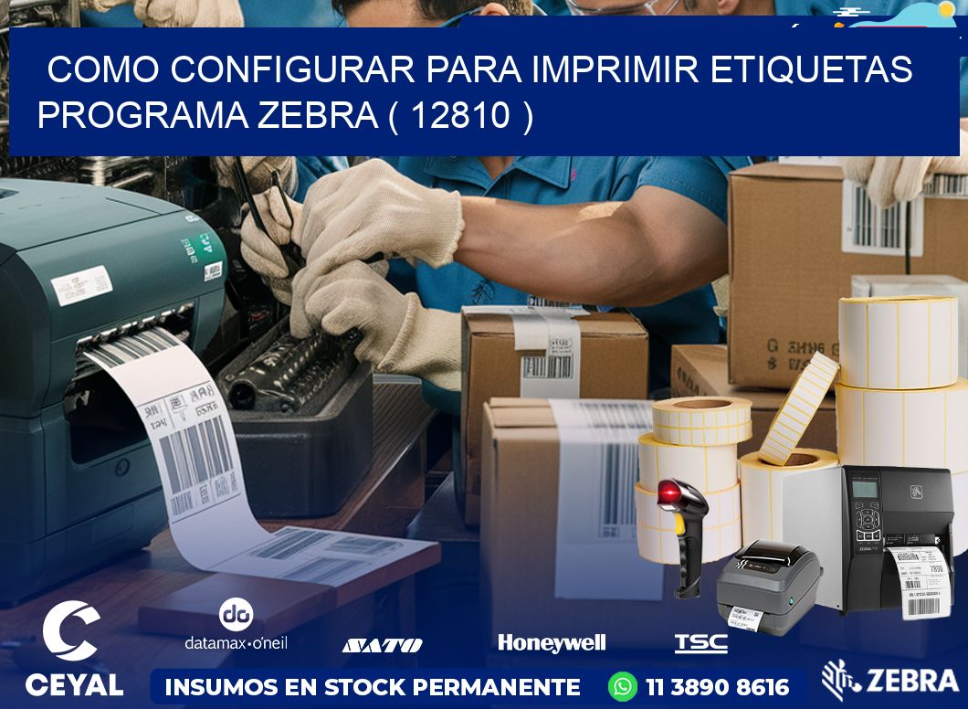 COMO CONFIGURAR PARA IMPRIMIR ETIQUETAS PROGRAMA ZEBRA ( 12810 )