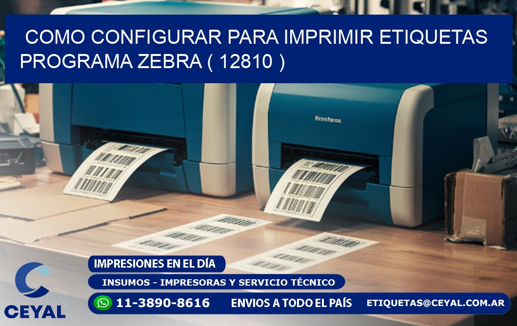 COMO CONFIGURAR PARA IMPRIMIR ETIQUETAS PROGRAMA ZEBRA ( 12810 )