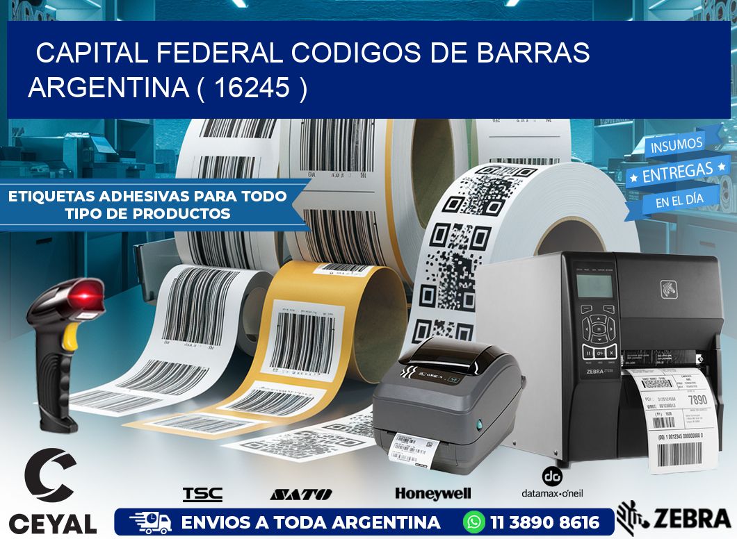 Capital federal codigos de barras argentina ( 16245 )