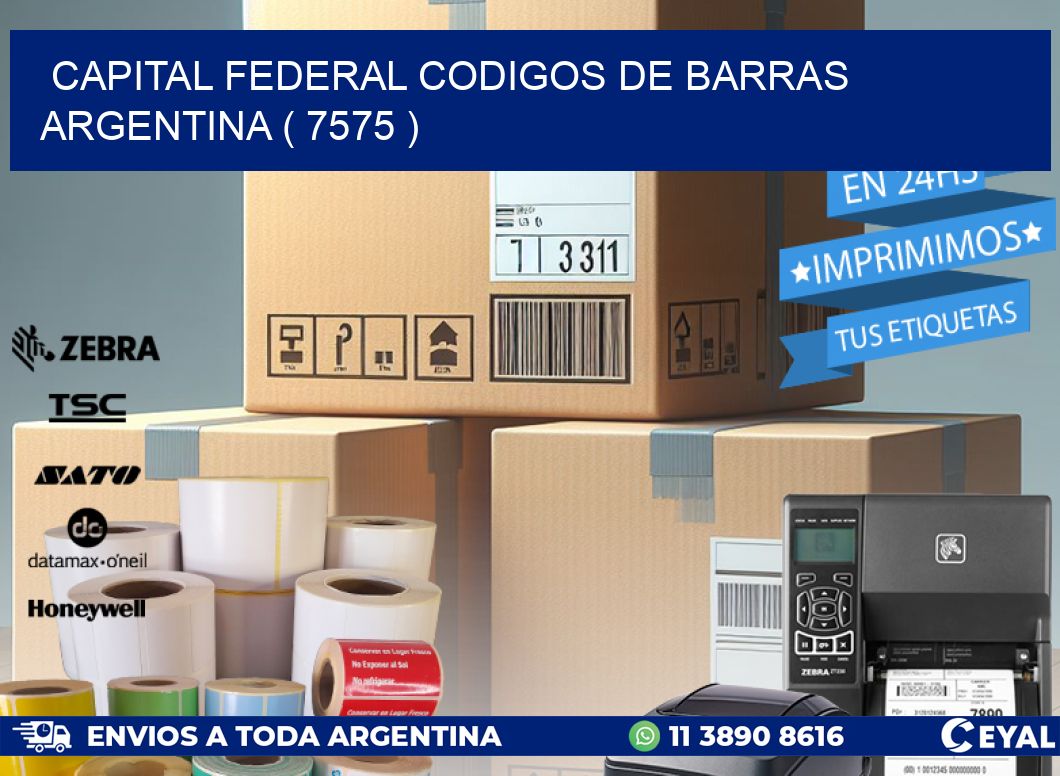 Capital federal codigos de barras argentina ( 7575 )