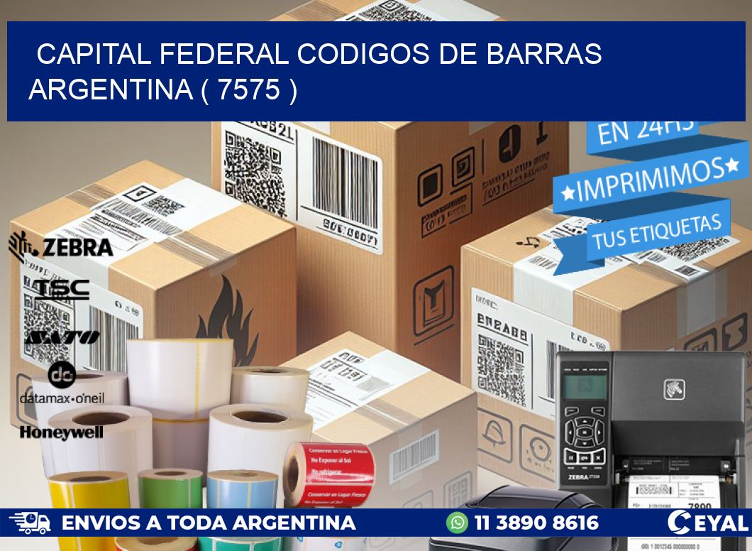 Capital federal codigos de barras argentina ( 7575 )