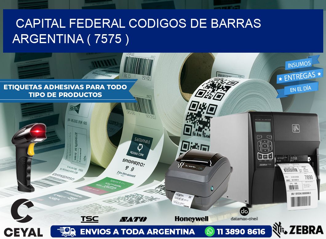 Capital federal codigos de barras argentina ( 7575 )