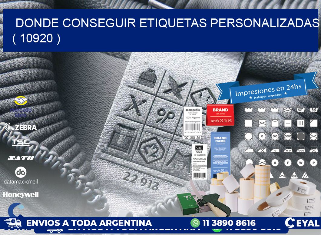 DONDE CONSEGUIR ETIQUETAS PERSONALIZADAS ( 10920 )