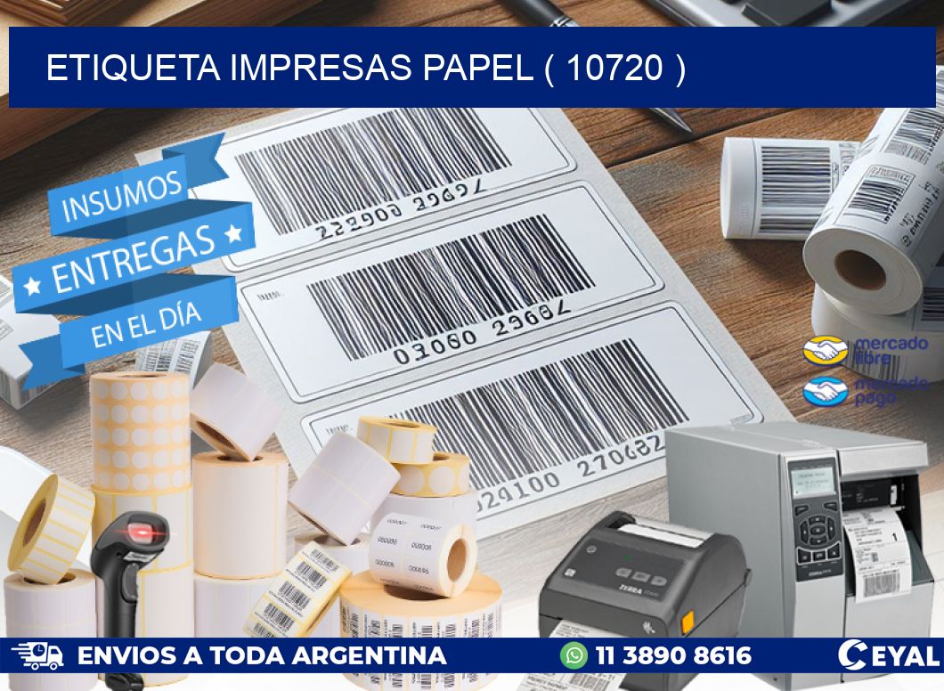 ETIQUETA IMPRESAS PAPEL ( 10720 )