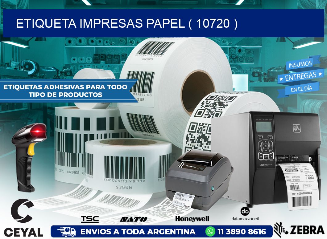 ETIQUETA IMPRESAS PAPEL ( 10720 )