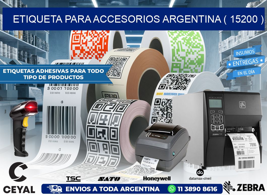 ETIQUETA PARA ACCESORIOS ARGENTINA ( 15200 )