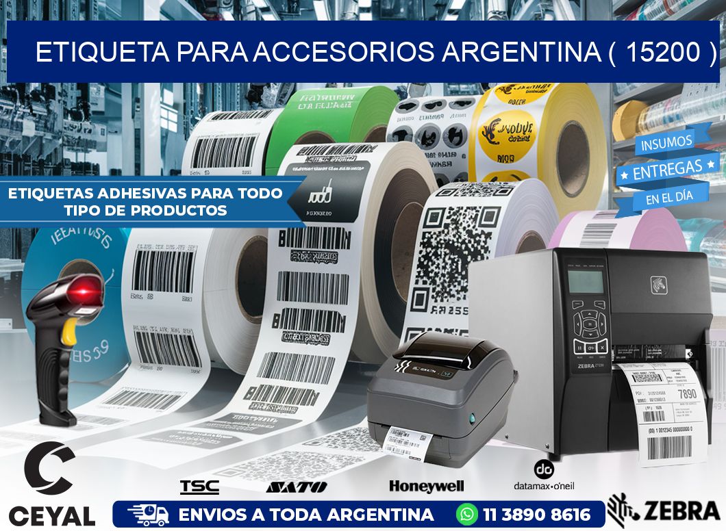 ETIQUETA PARA ACCESORIOS ARGENTINA ( 15200 )