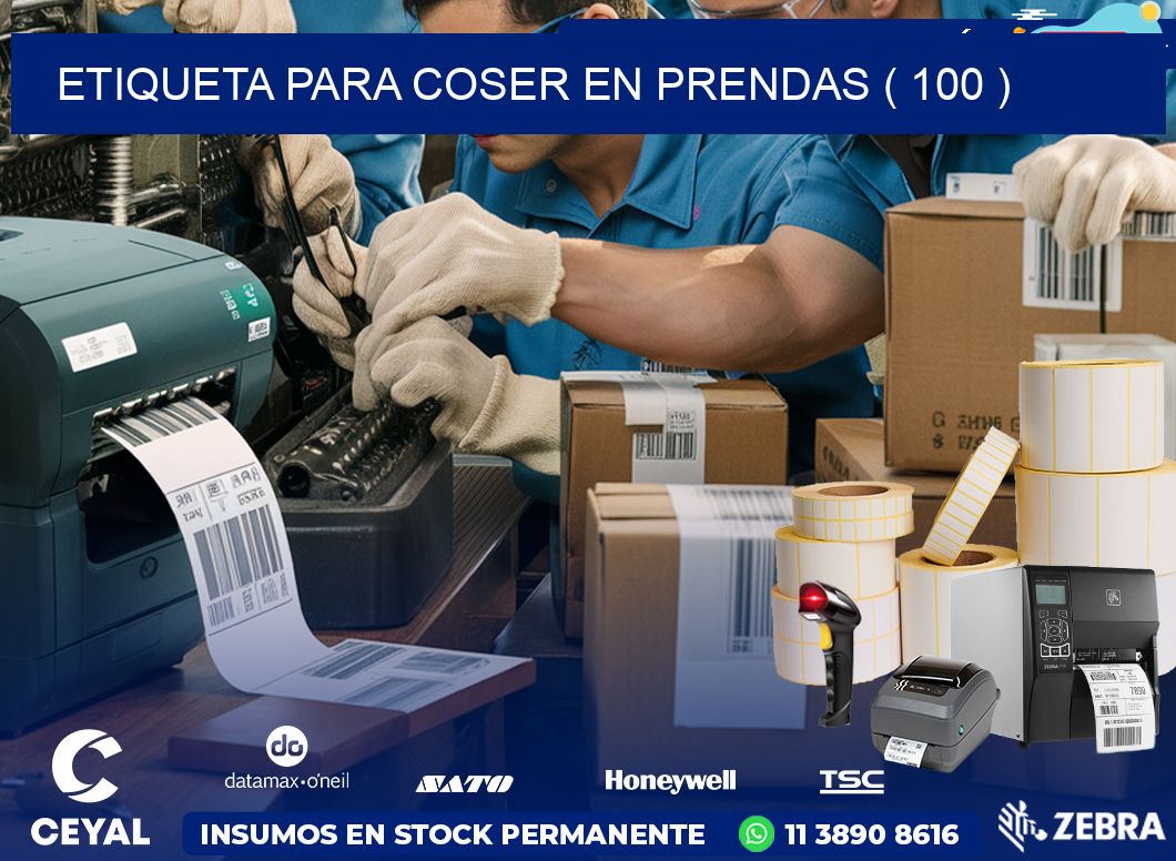 ETIQUETA PARA COSER EN PRENDAS ( 100 )