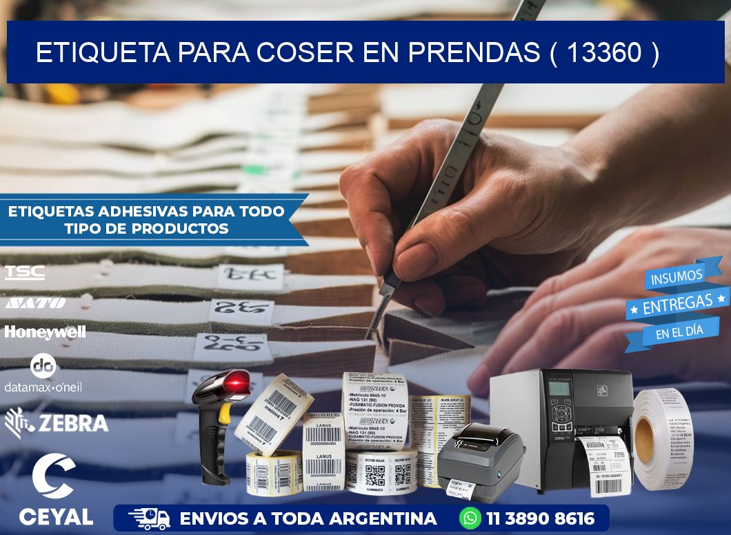 ETIQUETA PARA COSER EN PRENDAS ( 13360 )