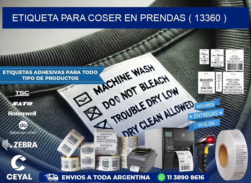 ETIQUETA PARA COSER EN PRENDAS ( 13360 )