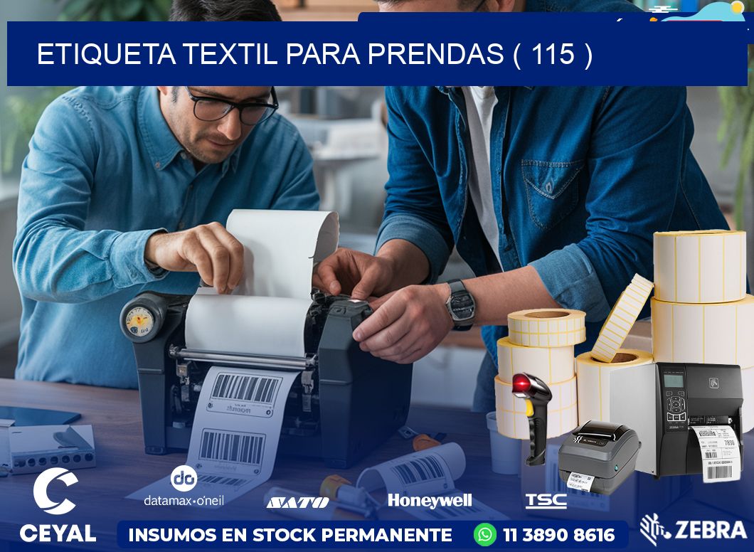 ETIQUETA TEXTIL PARA PRENDAS ( 115 )