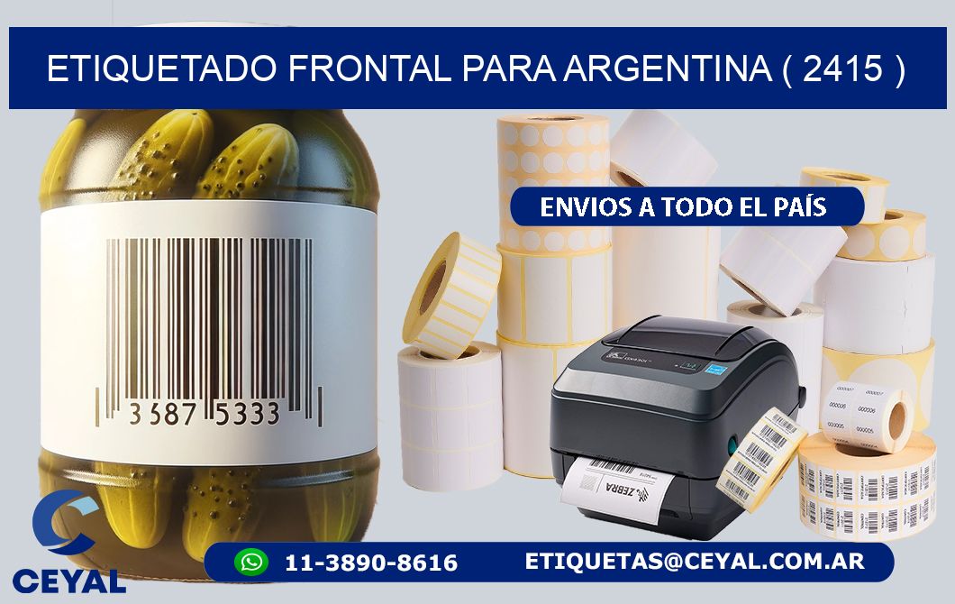 ETIQUETADO FRONTAL PARA ARGENTINA ( 2415 )