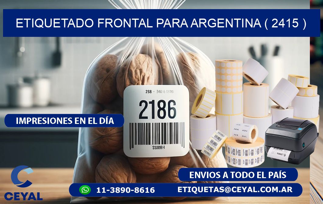 ETIQUETADO FRONTAL PARA ARGENTINA ( 2415 )