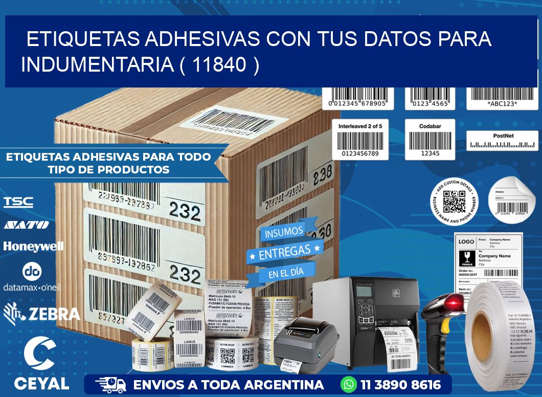 ETIQUETAS ADHESIVAS CON TUS DATOS PARA INDUMENTARIA ( 11840 )