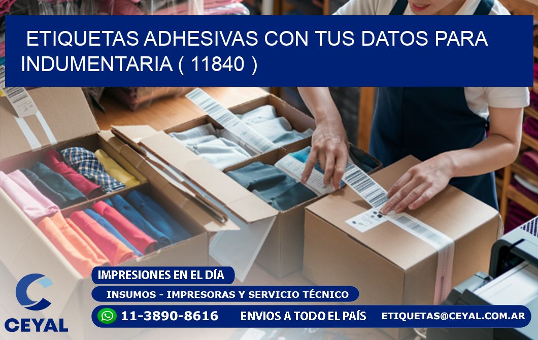 ETIQUETAS ADHESIVAS CON TUS DATOS PARA INDUMENTARIA ( 11840 )