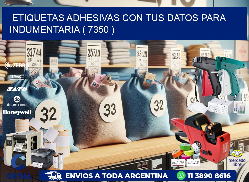 ETIQUETAS ADHESIVAS CON TUS DATOS PARA INDUMENTARIA ( 7350 )