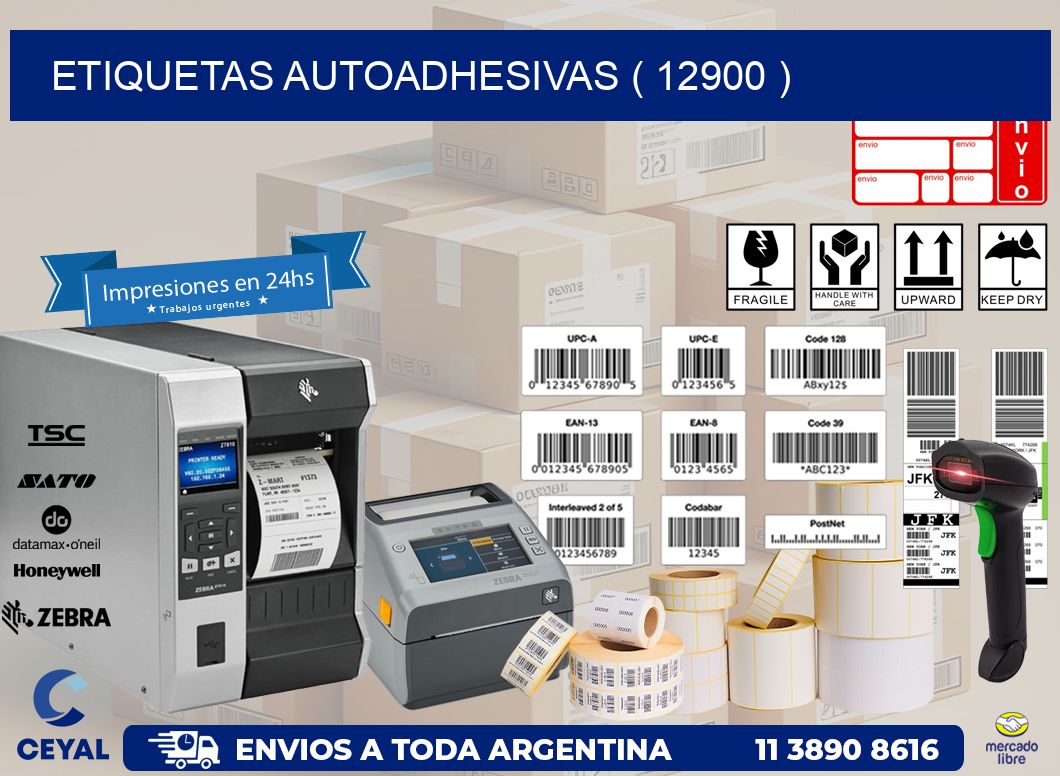 ETIQUETAS AUTOADHESIVAS ( 12900 )