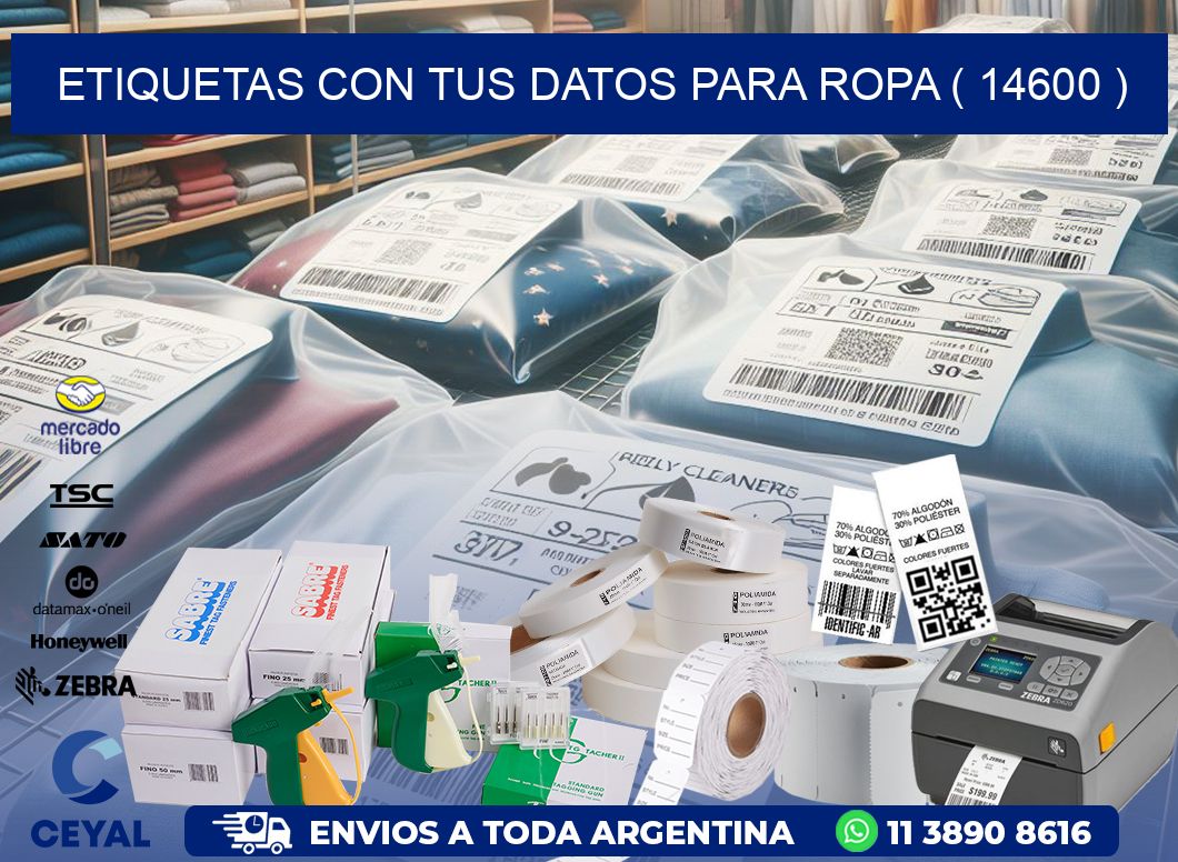 ETIQUETAS CON TUS DATOS PARA ROPA ( 14600 )