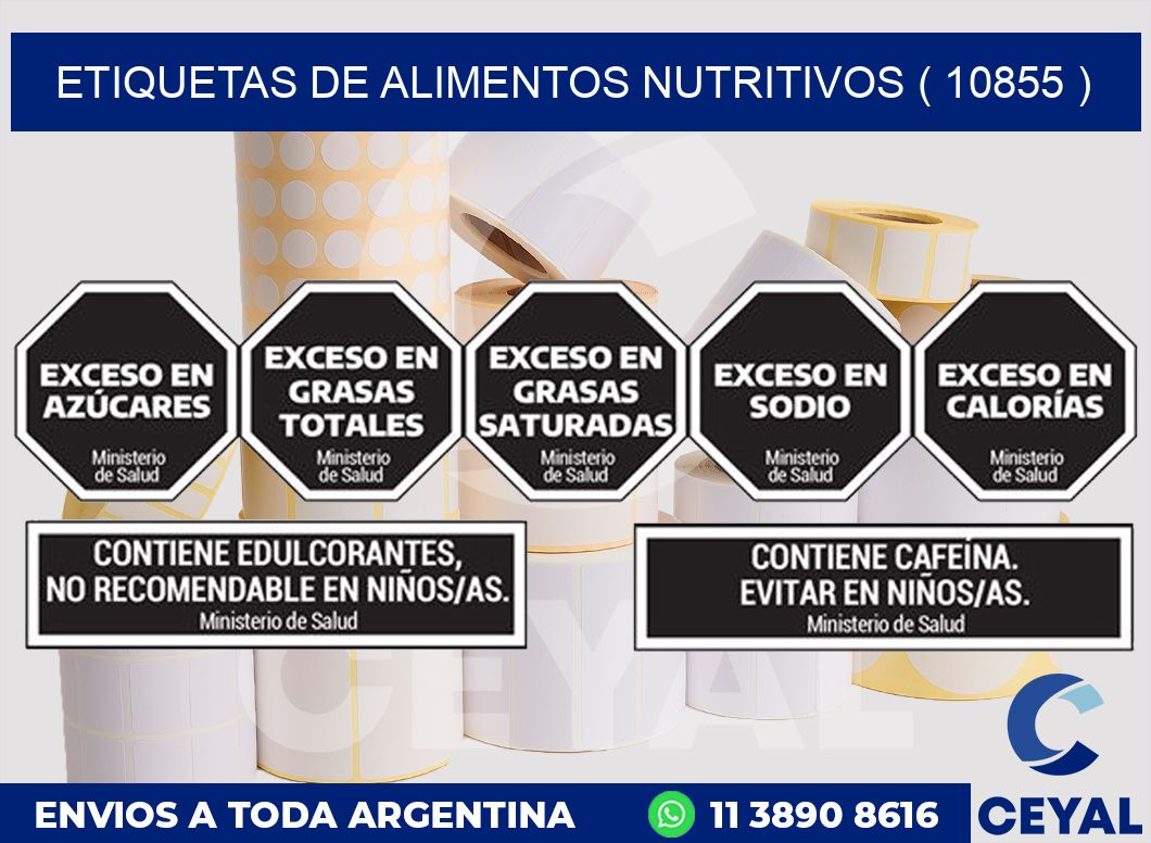 ETIQUETAS DE ALIMENTOS NUTRITIVOS ( 10855 )