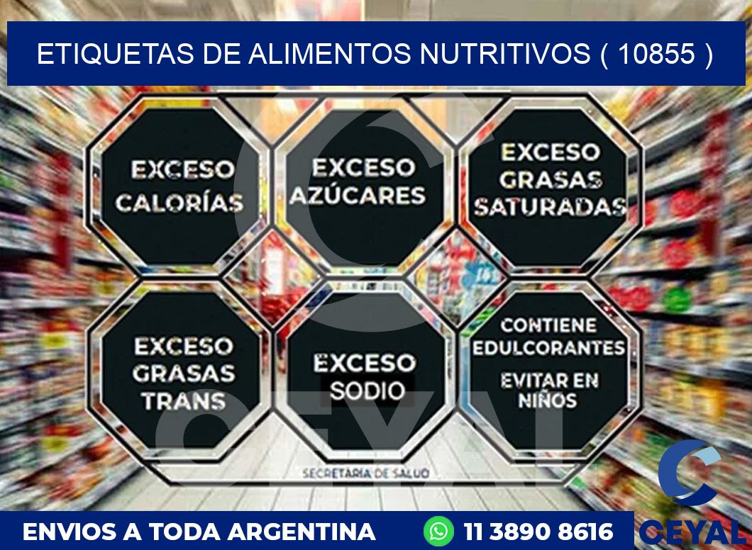 ETIQUETAS DE ALIMENTOS NUTRITIVOS ( 10855 )